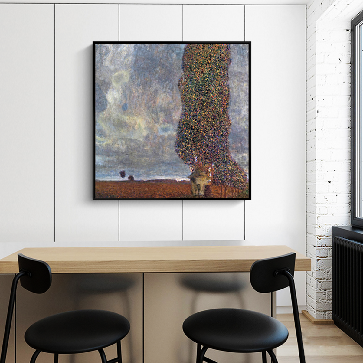 Approaching Thunderstorm (The Large Poplar II) by Gustav Klimt