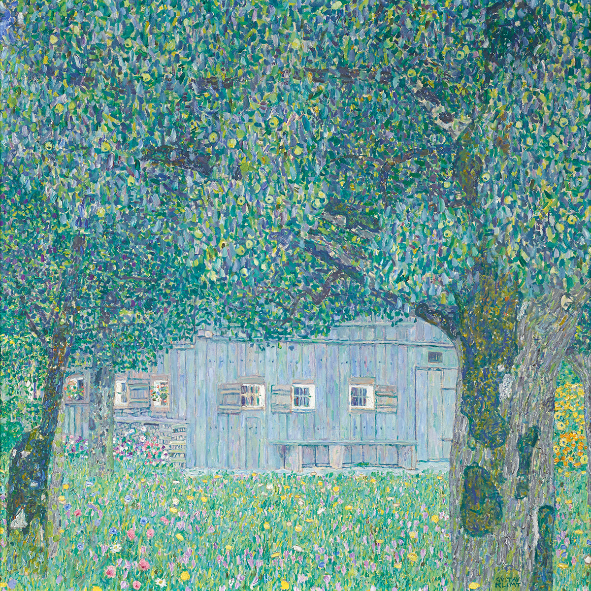 Bauernhaus in Buchberg (Oberosterreichisches Bauernhaus) by Gustav Klimt