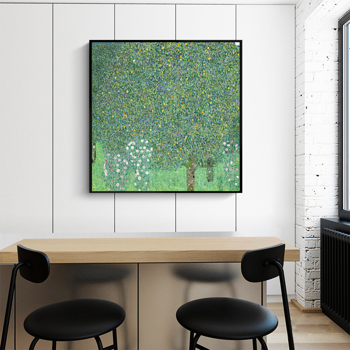 Rosebushes under the Trees by Gustav Klimt