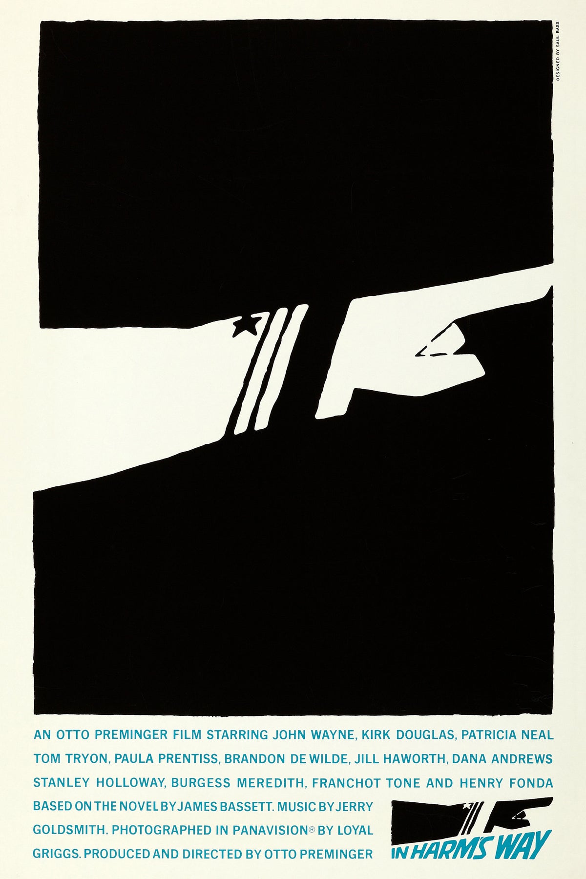 In Harm's Way by Saul Bass (Art Krebs Screen Studio, 1984)