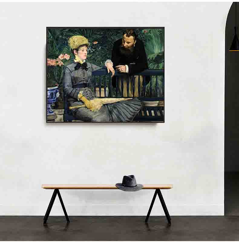 In the Conservatory by Édouard Manet