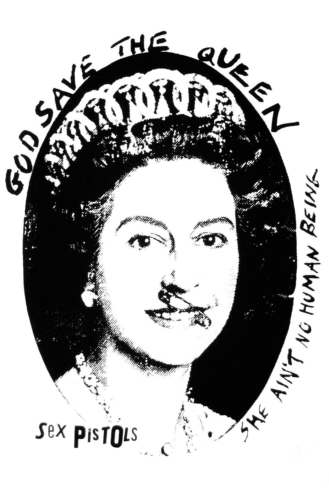Jamie Reid,_God Save the Queen - Sex Pistols_