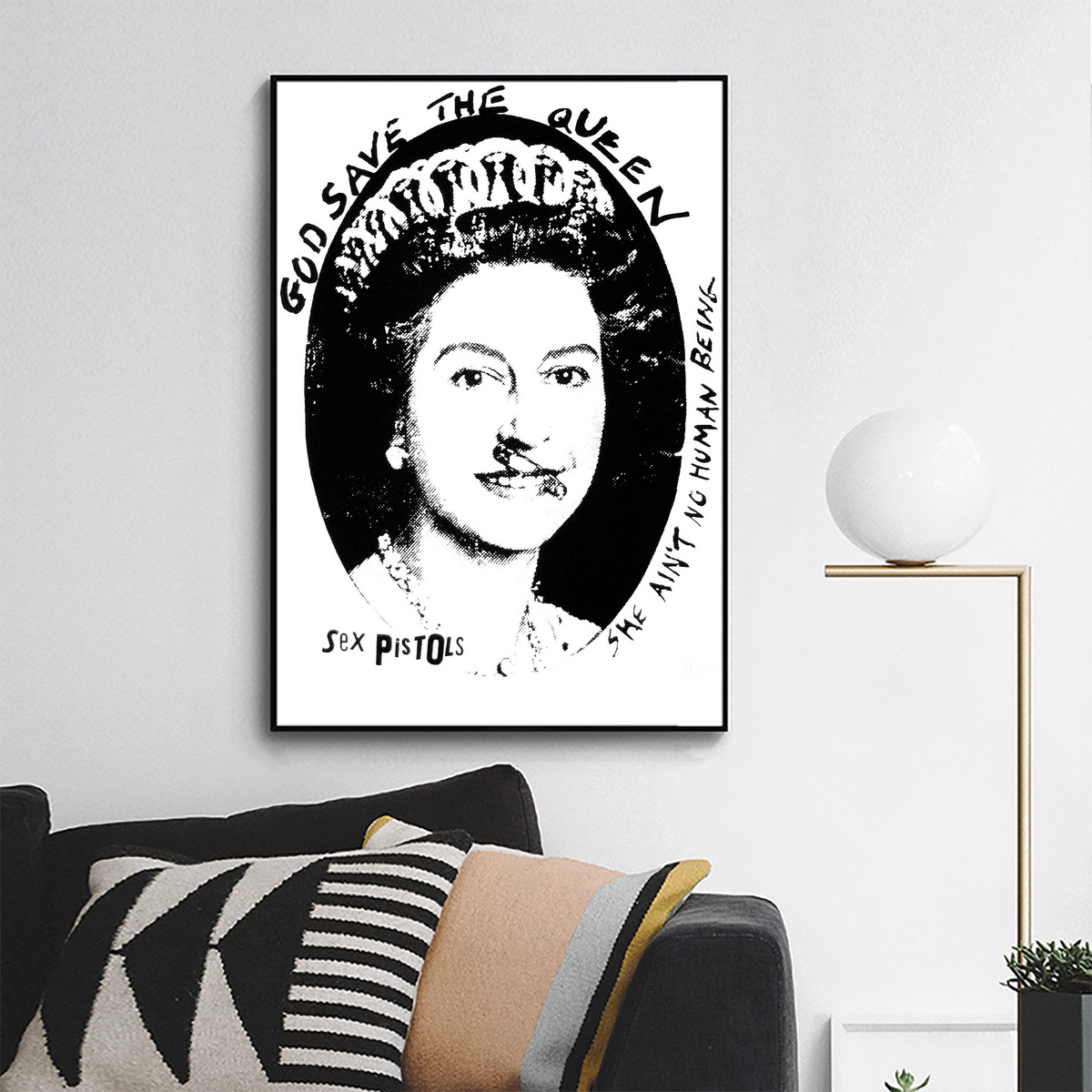 Jamie Reid,_God Save the Queen - Sex Pistols_