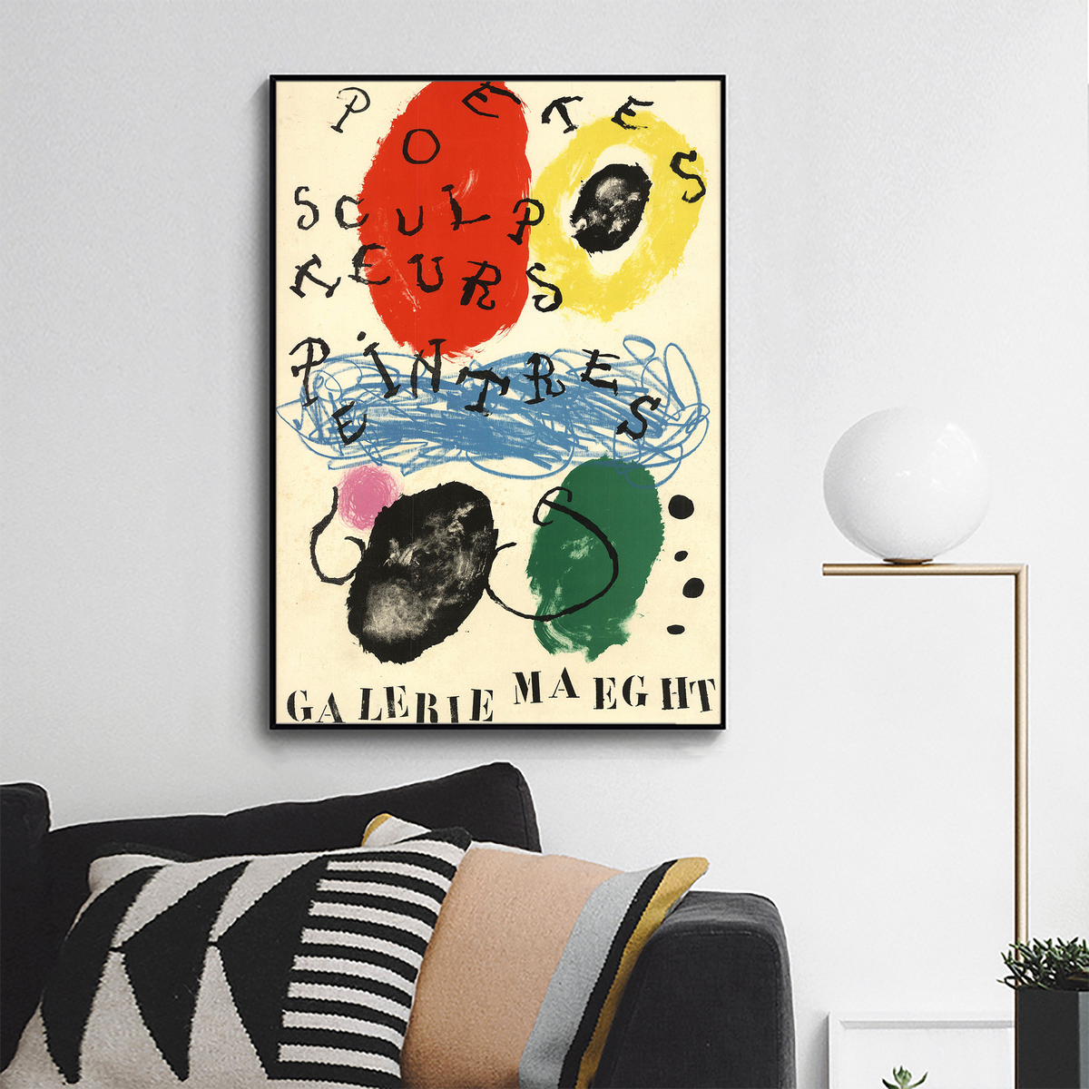 Joan Miro-Poets, Sculptors, Painters-26.75_ x 17.5_-Lithograph-1960-Surrealism