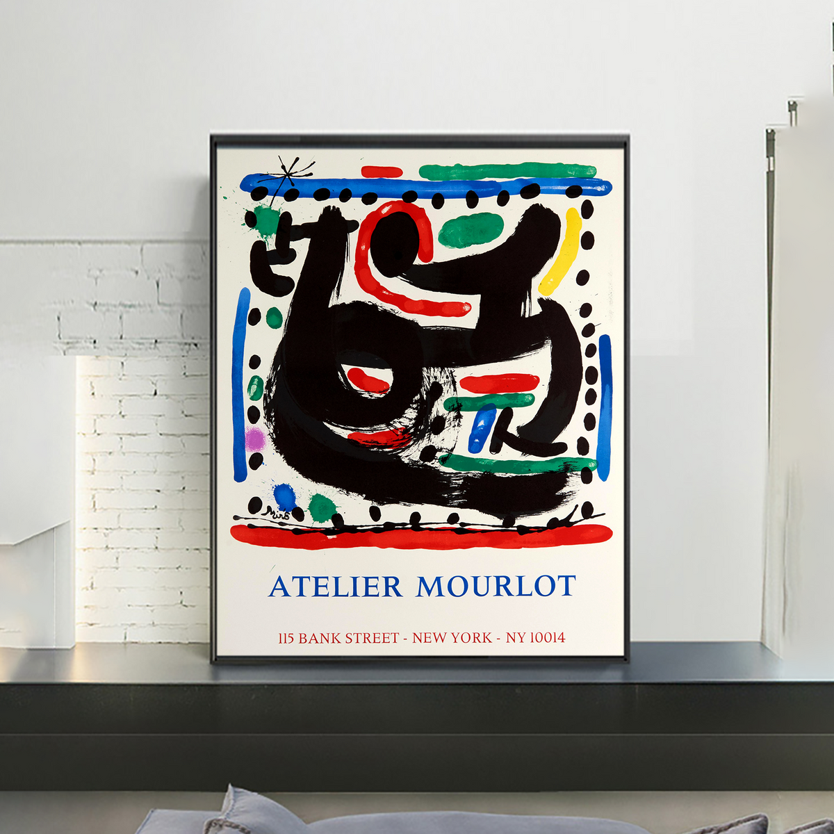 Joan Miró,Atelier Mourlot Bank Street by Joan Miro - colorful abstrac