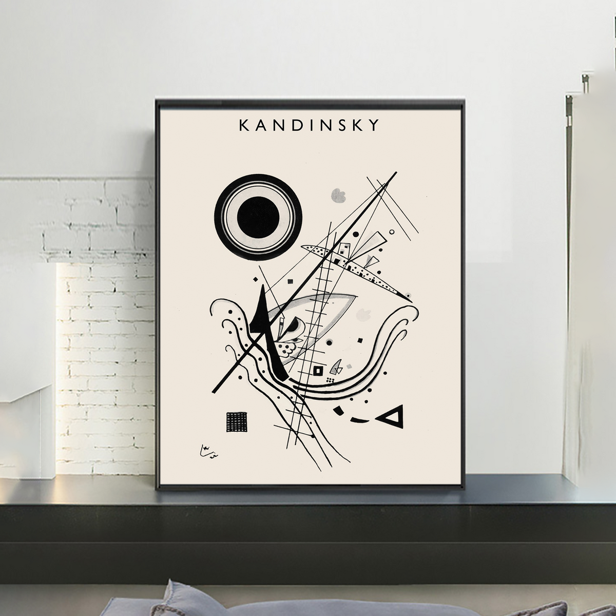 Kandinsky 'Blue' Abstract Poster