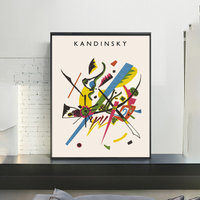 Kandinsky 'On White II' Abstract Poster