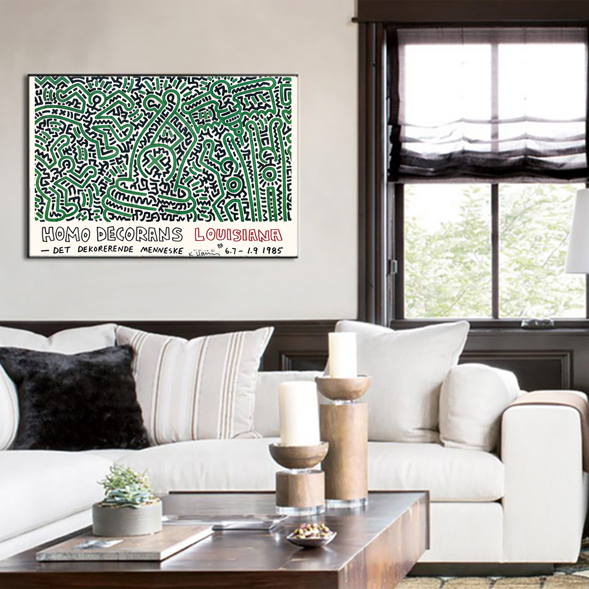Keith Haring . Homo Decorans, exhibition poster, 1985