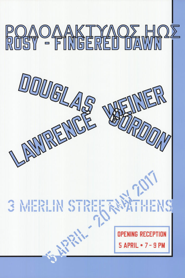 LAWRENCE WEINER Rosy-Fingered Dawn