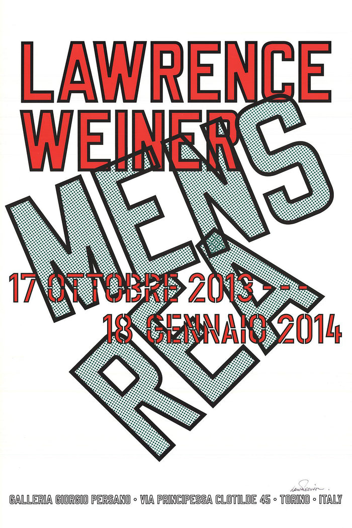 Lawrence Weiner-Mens Rea