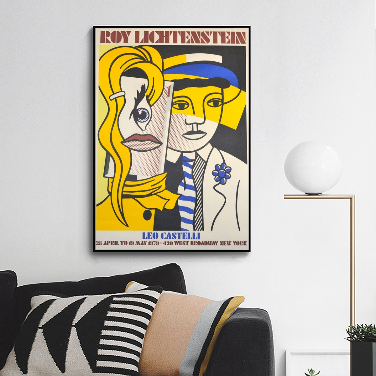 Lichtenstein Exhibition Poster - Leo Castelli Gallery