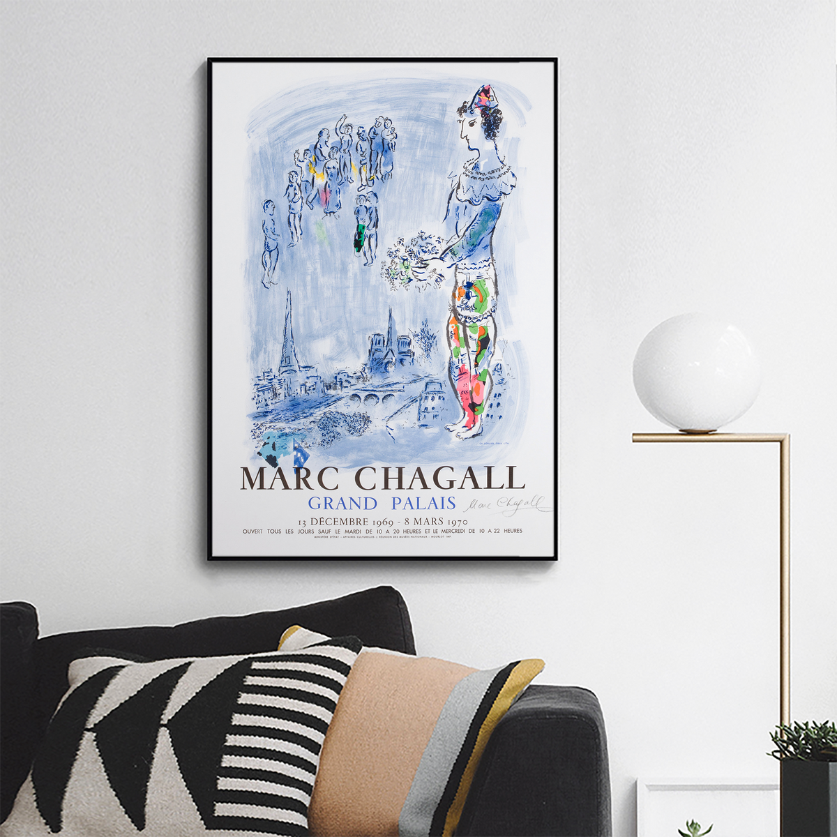 MARC CHAGALL (Belorussian, 1887-1985). Marc Chagall Grand Palais, 1969