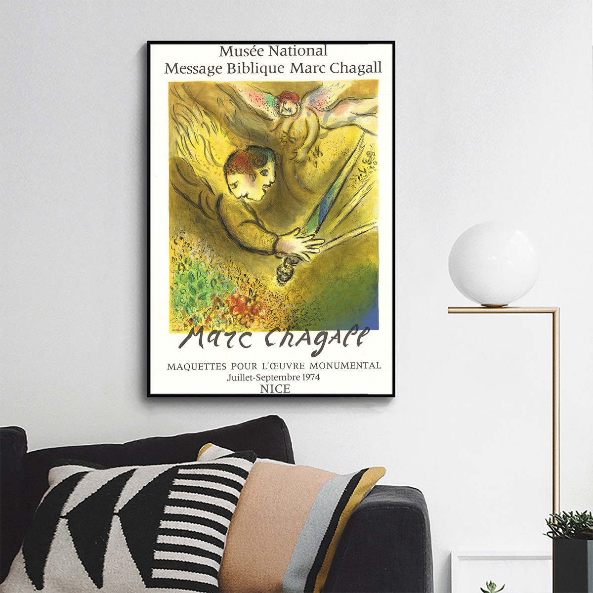 Marc Chagall,Poster of The Angel of Judgment
