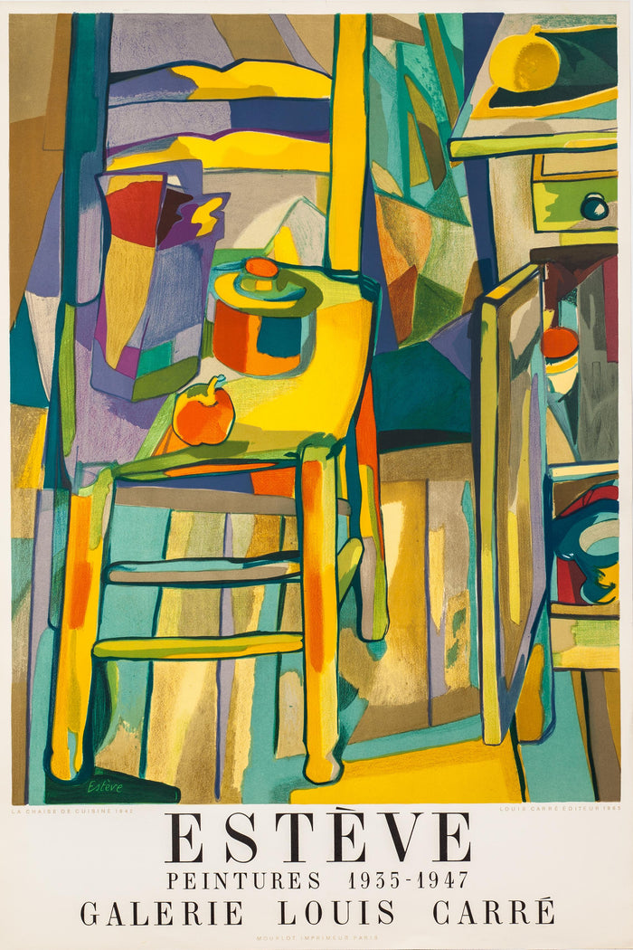 Maurice Estève,La Chaise de Cuisine - Peintures - Galerie Louis Carre