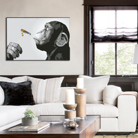 Monkey Chimp Smoking  Spliff