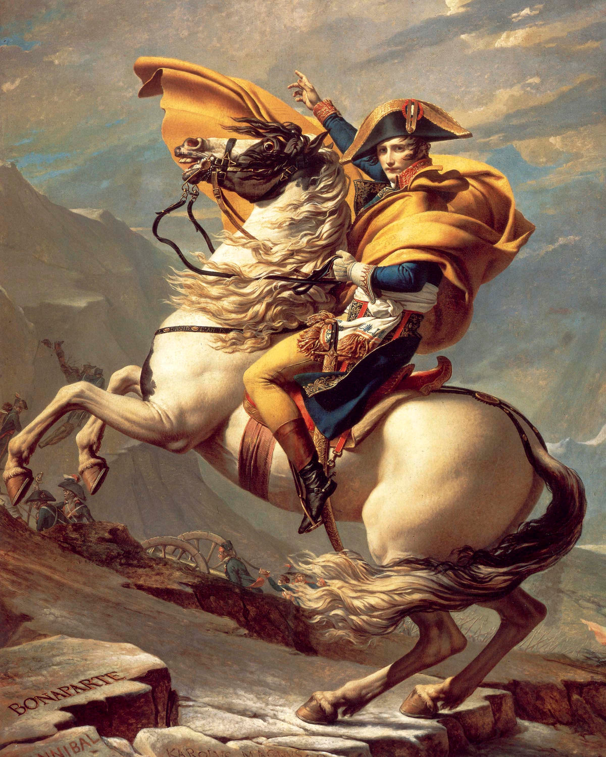 Napoleon Crossing the Alps by Jacques-Louis David
