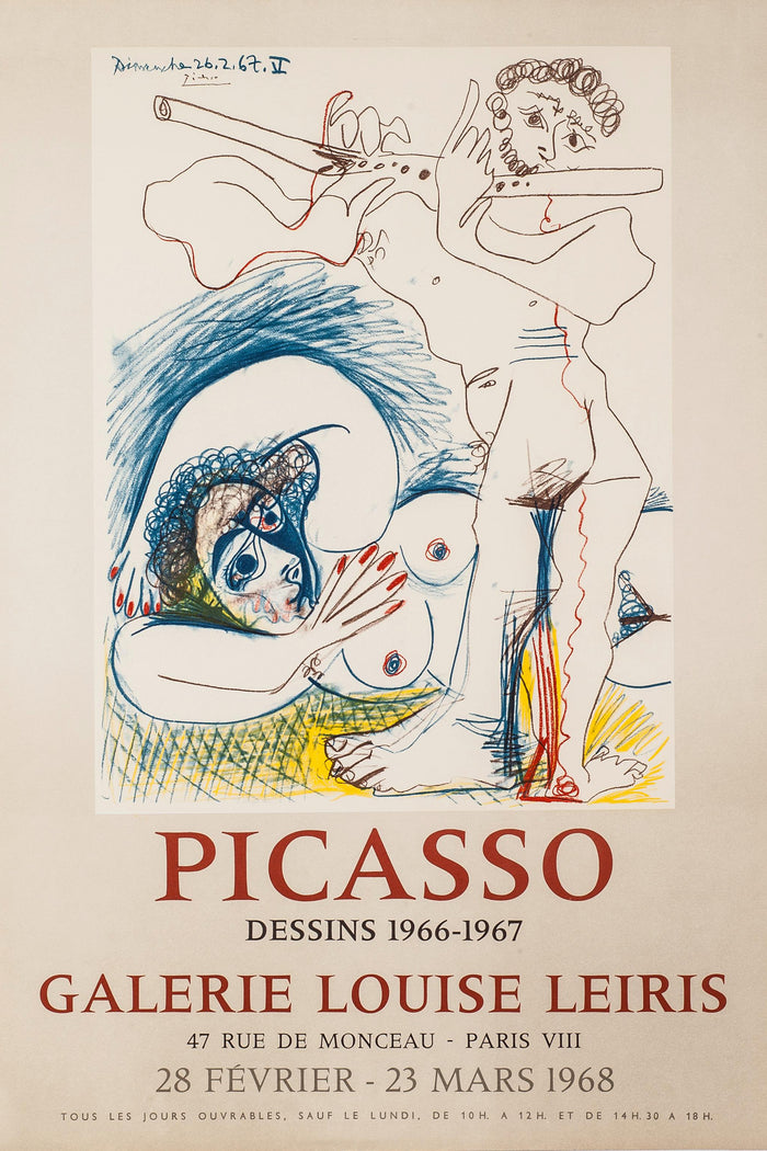 Pablo Picasso,Dessins 1966-1967, Galerie Louise Leiris