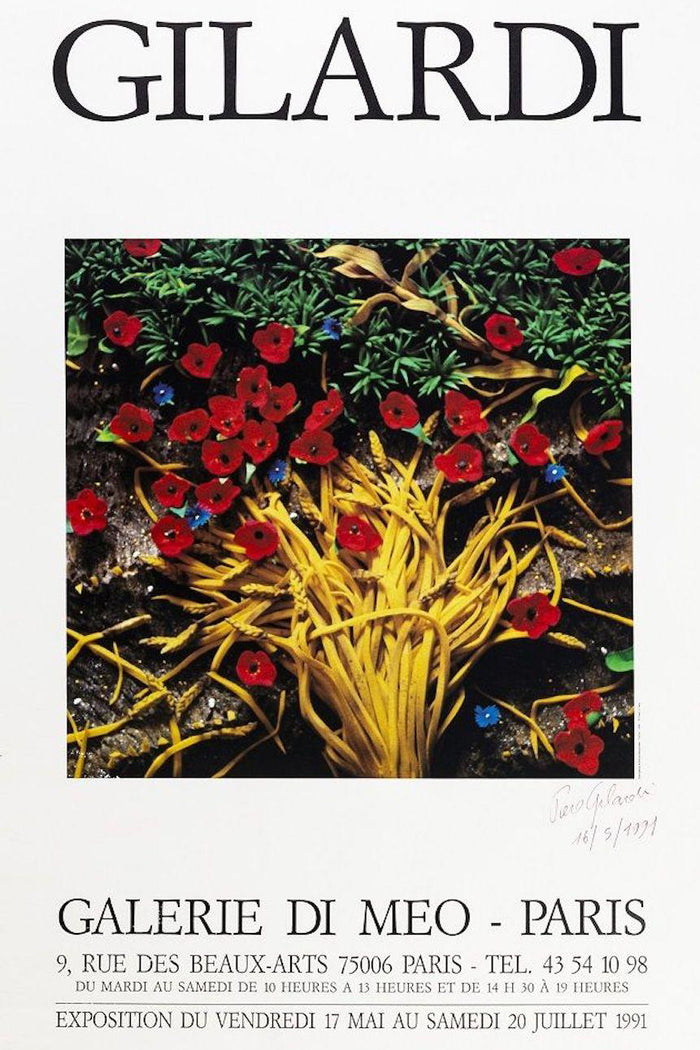 Piero Gilardi,Poster Gilardi Exhibition at Galerie Di Meo, Paris