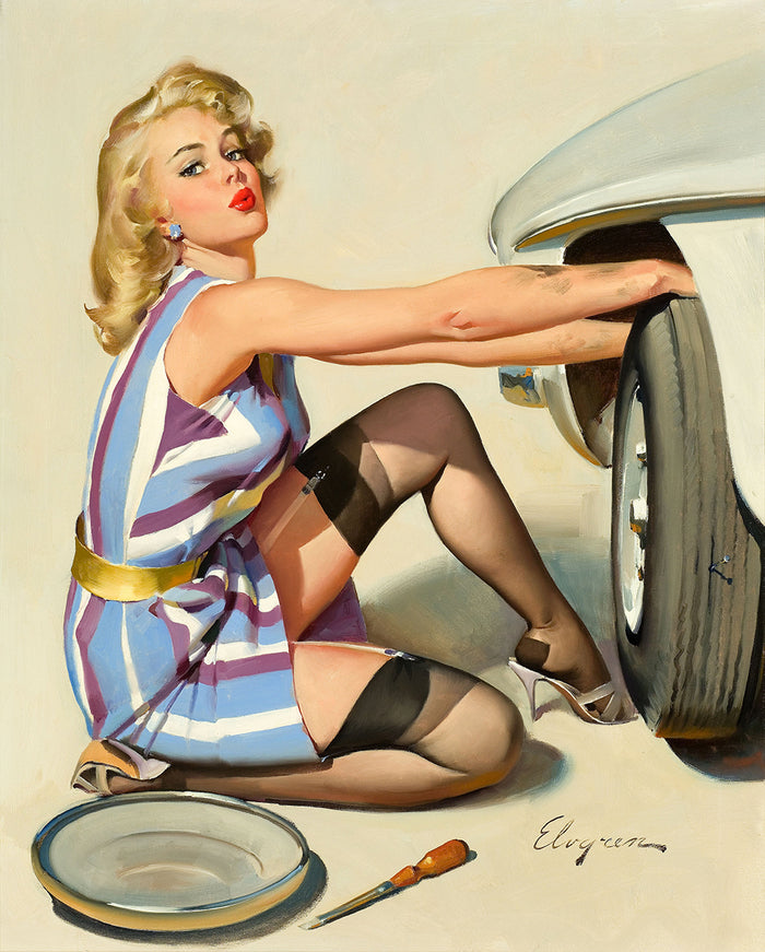 Quick Change by Gil Elvgren