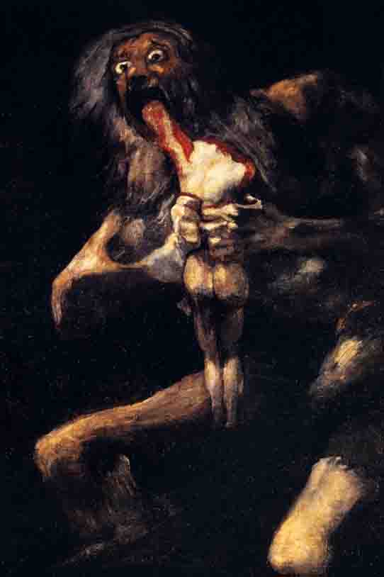Saturn Devouring His Son by Francisco Goya