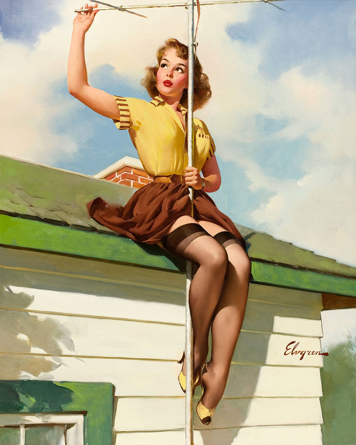 TV Spectacular by Gil Elvgren