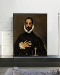 The Nobleman with his Hand on his Chest-El Greco