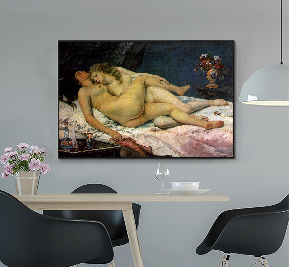 The Sleepers by Gustave Courbet