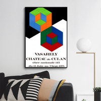 Victor Vasarely,_Vasarely - Chateau de Culan_