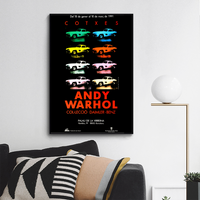 Vintage Poster Andy Warhol Cars Exhibition Daimler Benz Pop Art Design