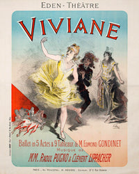 _Viviane, Maindron_ an original poster by Jules Chéret