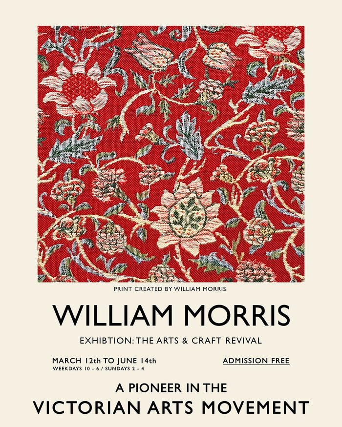 William Morris Vintage Exhibition Poster �