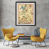 Utah Funny Vintage Map