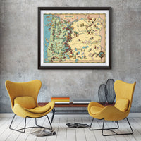 Oregon Funny Vintage Map