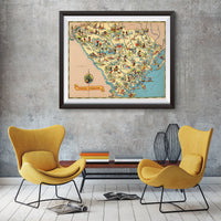 Nevada Funny Vintage Map