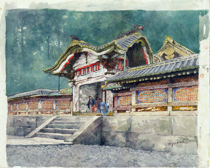 Myogi Shrine Kara Gate by Hiroshi Yoshida