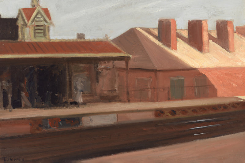 The El Station by Edward Hopper