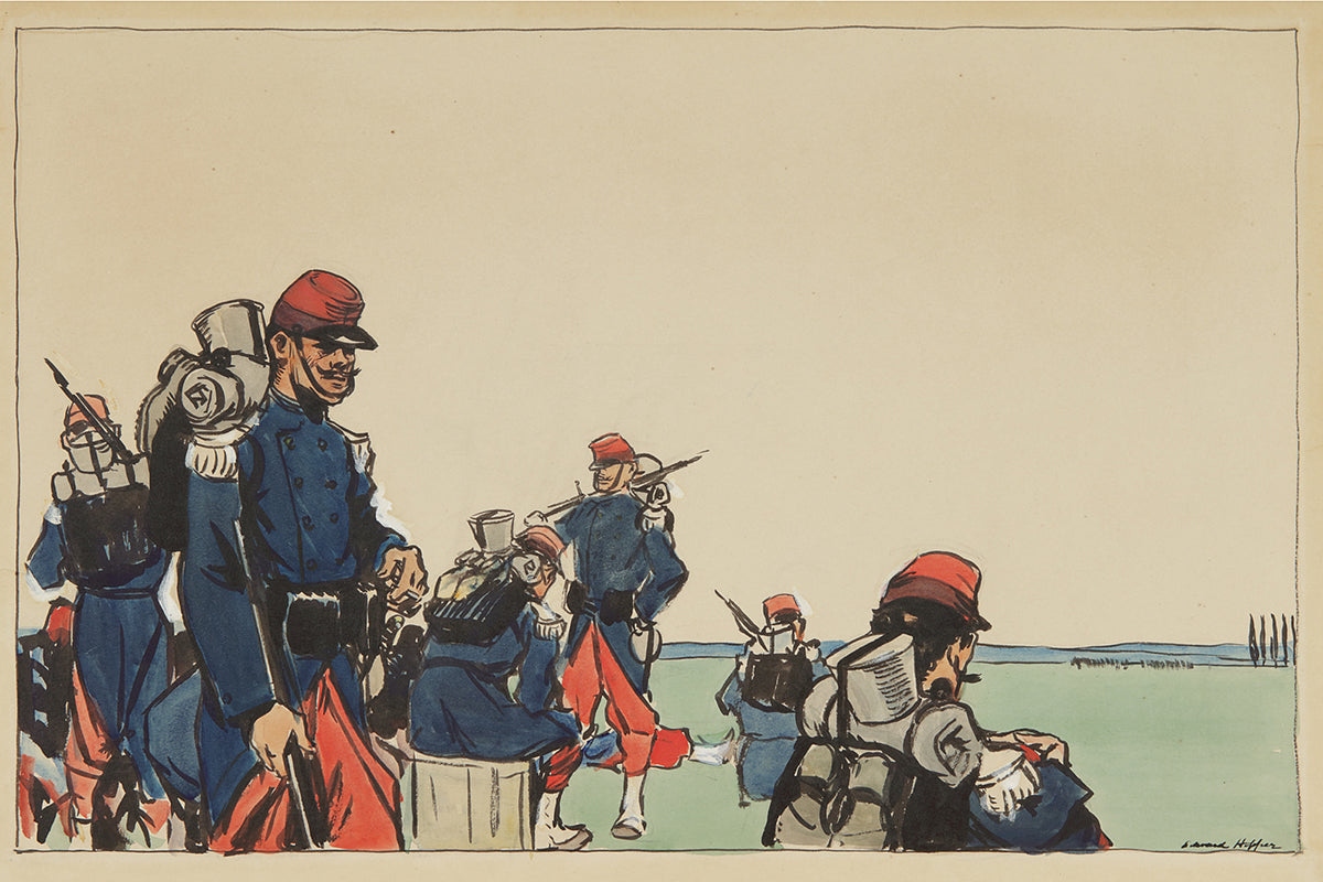 French Soldiers by Edward Hopper