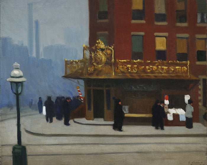 New York Cornerit by Edward Hopper