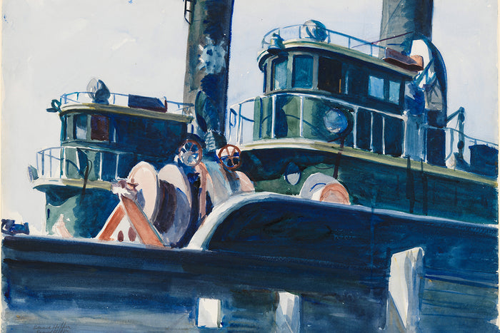 Two Trawlers by Edward Hopper