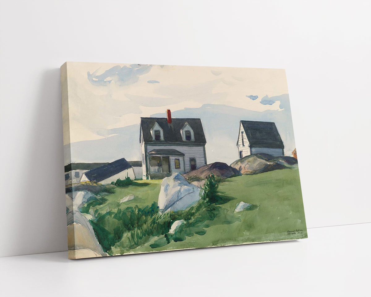 Houses of ‘Squam Light by Edward Hopper