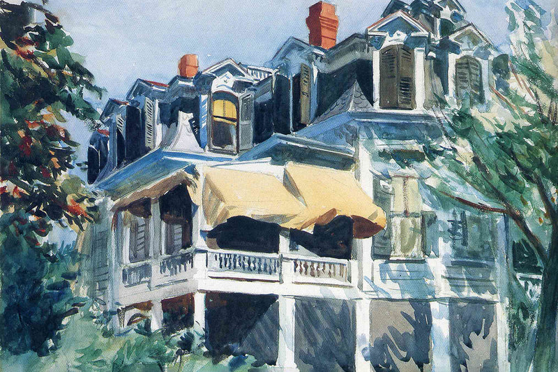 The Mansard Roof by Edward Hopper