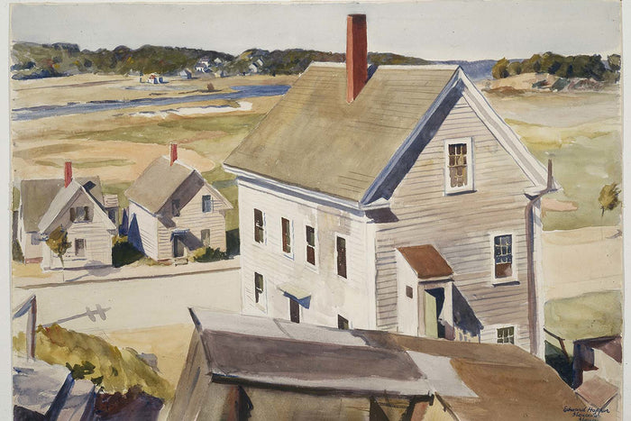 House by ‘Squam River by Edward Hopper