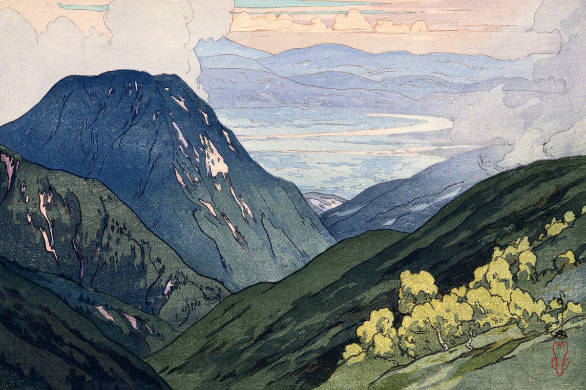 View From Ôtenjodake by Hiroshi Yoshida