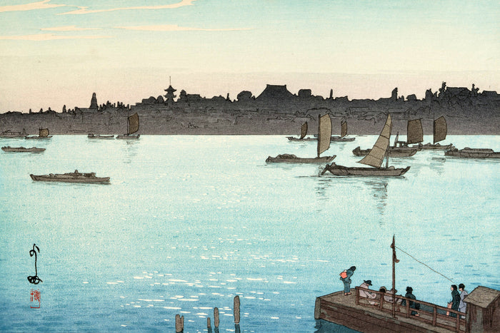 The Sumida River Afternoon by Hiroshi Yoshida