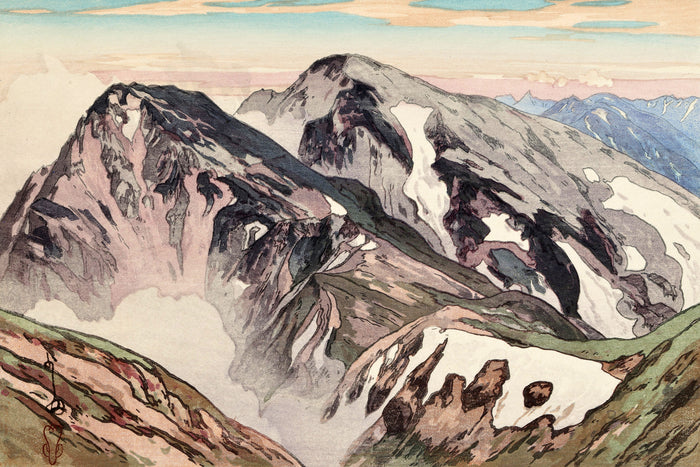 From the Summit of MT. Shirouma by Hiroshi Yoshida