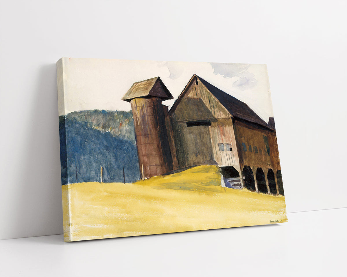 Barn and Silo,Vermont by Edward Hopper