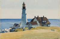 Lighthouse and Buildings by Edward Hopper