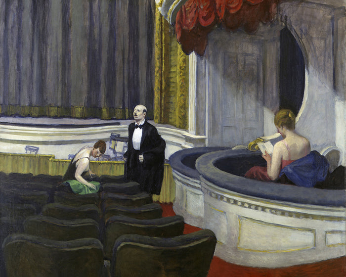 Two on the Aisle by Edward Hopper