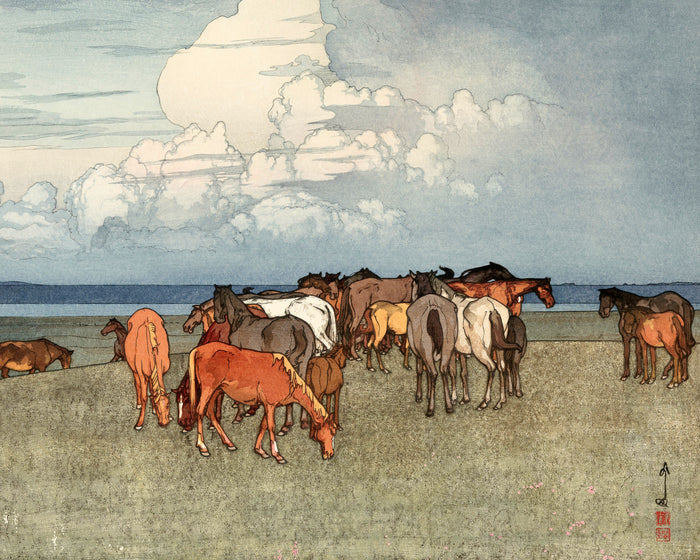 Numazaki Pasture by Hiroshi Yoshida