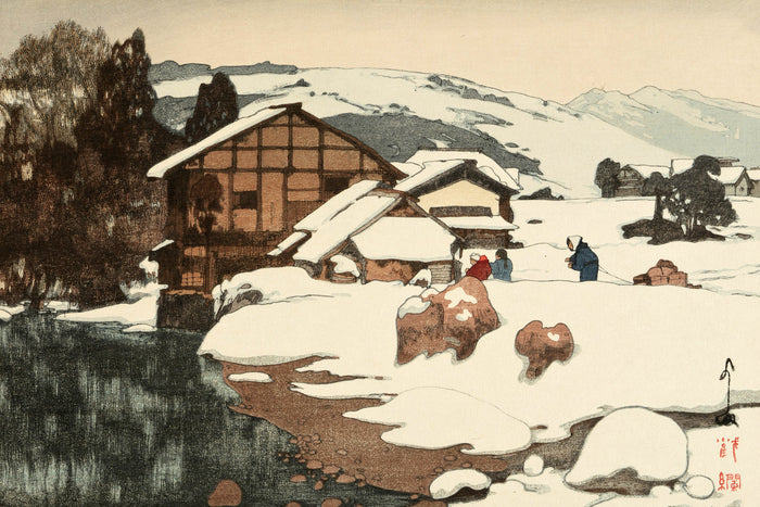 Snow At Kashiwabara by Hiroshi Yoshida